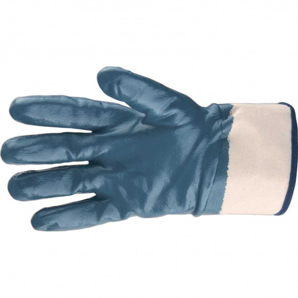 Перчатки трикотажные с обливом из бутадиен-нитрильного каучука, крага, M Сибртех Садовые перчатки фото, изображение