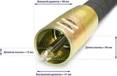 Гибкий вал с вибронаконечником ТСС ВВН 8/50ДУ (дл.8000 мм; диам. 50мм) Глубинные Вибраторы фото, изображение