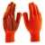 Перчатки трикотажные, акрил, ПВХ гель, "Протектор", оранжевый, оверлок Россия Сибртех Перчатки с ПВХ покрытием фото, изображение